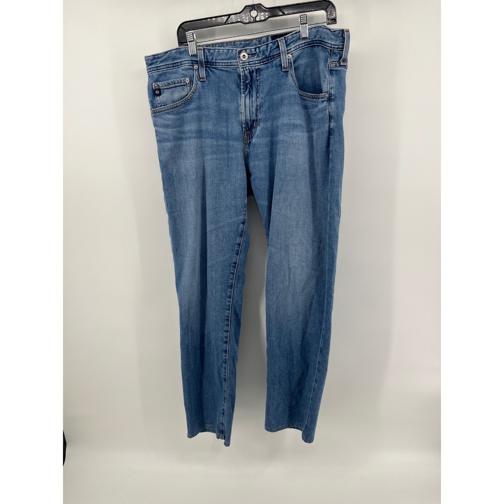 AG Adriano Goldschmied Tellis Modern Slim Jeans Blue Mens 36x31 1783DASTAIL - Picture 2 of 9